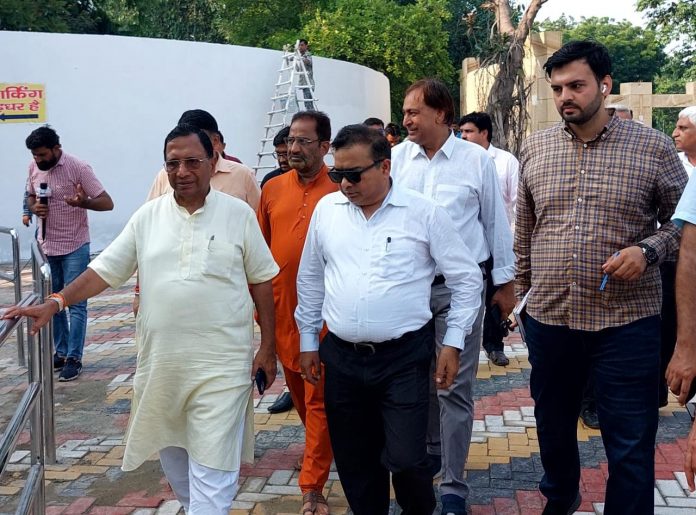 Panipat News/MLA Pramod Vij inspected the cleanliness system in Old Industrial Area