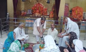 Panipat News/Rudrabhishek done with the cheers of Lord Bhole Nath