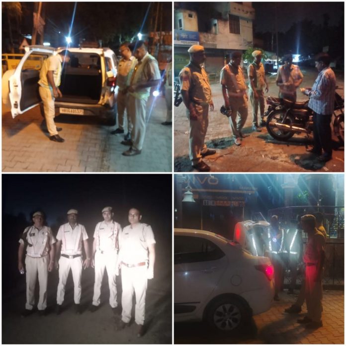 Panipat News/Special checking Night Domination campaign launched with the aim of curbing crimes