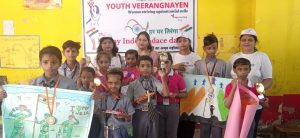 Panipat News/Youth Veerangana Sanstha celebrated the elixir of freedom with children