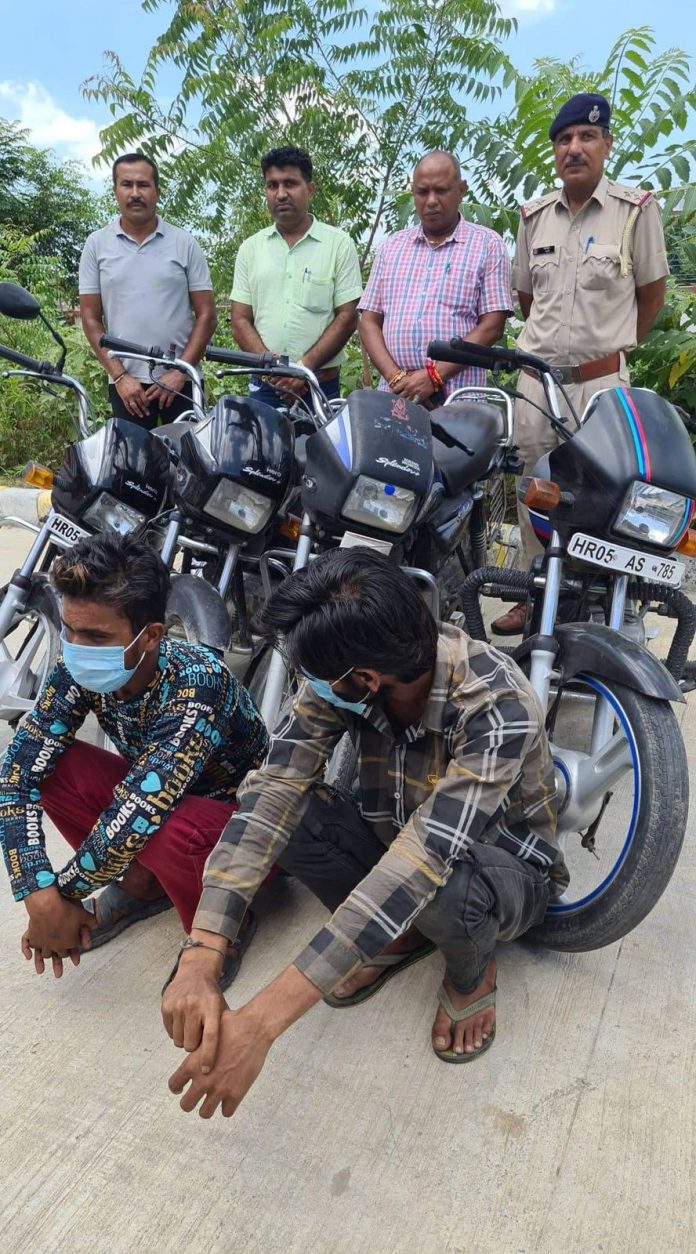 2 Accused Arrested for Stealing Motorcycles