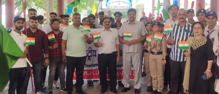 Panipat News/IB PG College took out Ghar Ghar Tricolor Campaign rally