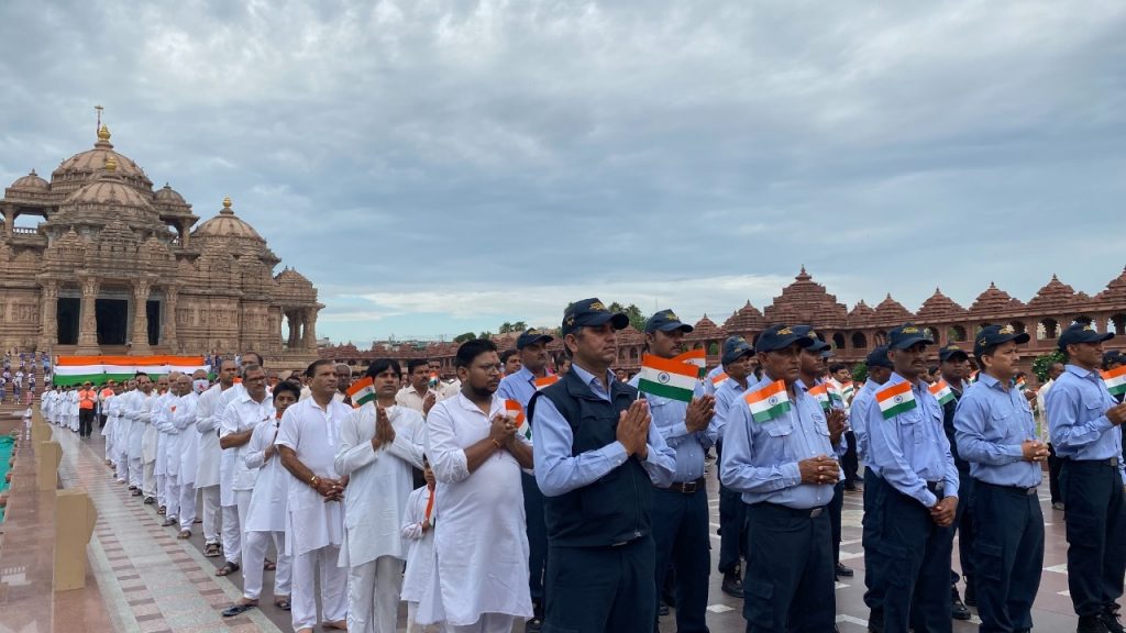 Amrit Festival of Freedom Celebrated in Akshardham Temple