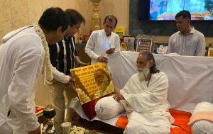 Panipat News/Gita sage Swami Gyananand Maharaj reached the house of Late Fateh Singh Saini