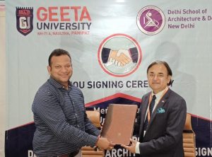 Panipat News/Geeta University Panipat signs MoU with Delhi School of Architecture and Design