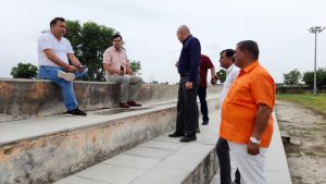 Panipat News/DC Sushil Sarwan visited Samalkha's stadium