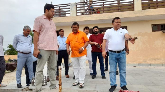 Panipat News/DC Sushil Sarwan visited Samalkha's stadium