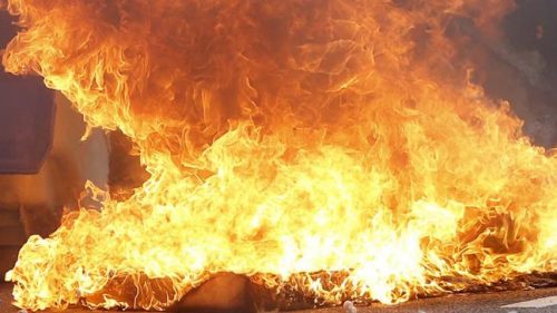 Drunk husband sprinkles petrol and sets house on fire