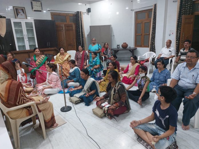 Many events were held in Terapanth Bhavan on the seventh day of Paryushan festival on the day of meditation