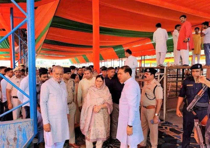 JP Nadda and Chief Minister Manohar Lal will address the Amrit Kal Sankalp rally in Kaithal new grain market today