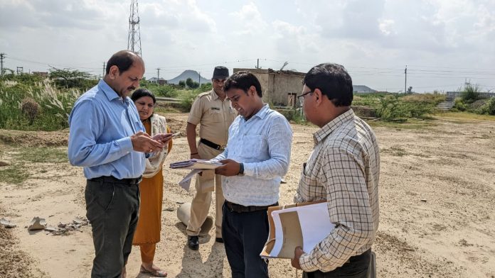 DC inspected the project site for the martyr memorial to be built in Naseebpur
