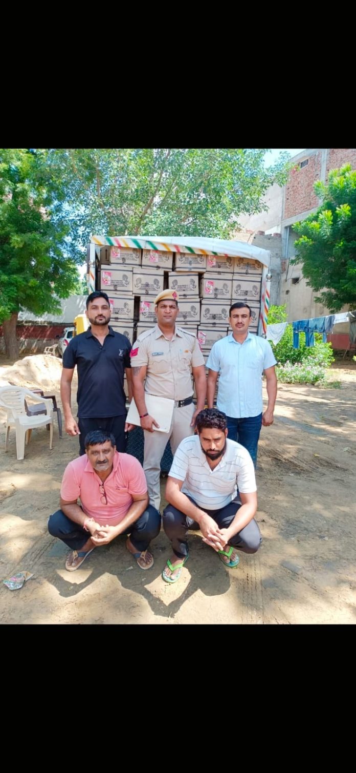 Big action of CIA Mahendragarh team 360 boxes of illegal liquor seized and confiscated
