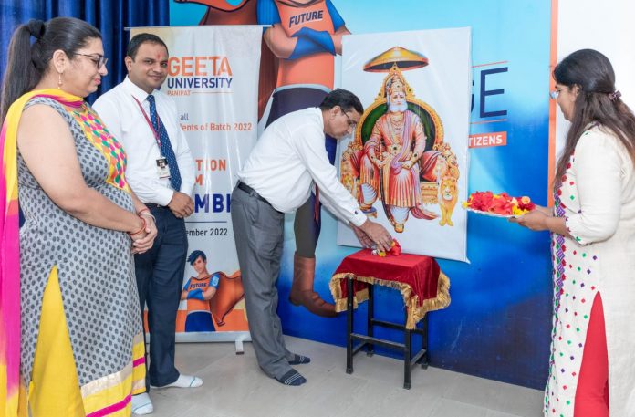 Program organized at Geeta University on Maharaja Agrasen Jayanti