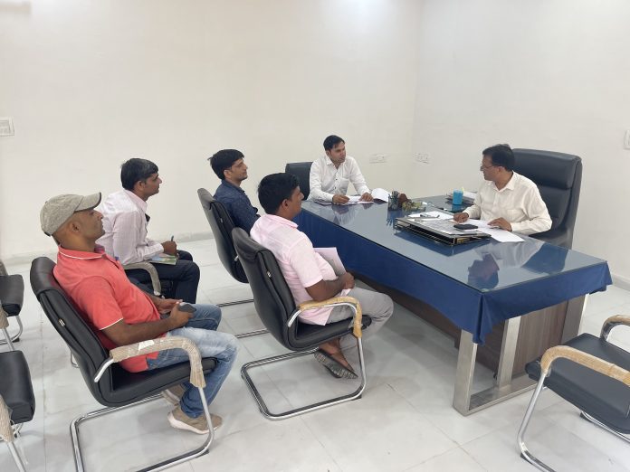 A review meeting was held for supporting activities of Jal Jeevan Mission