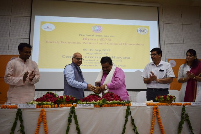 Two-day national seminar India at 75 was inaugurated in HKV