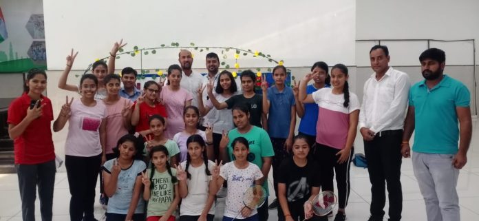 RPS School Mahendragarh Chhaya in badminton at district level