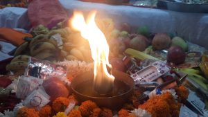 Maa Jhandewali's chowki organized in Shri Krishna temple