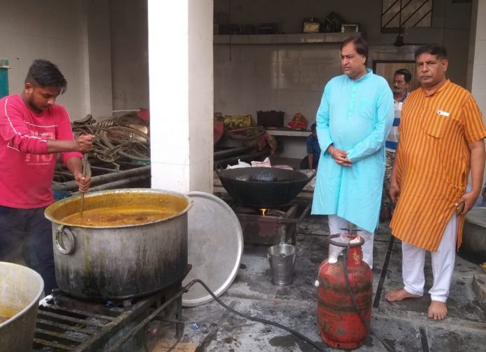 Langar on Sankranti in Sanatan Dharma temple