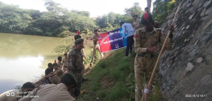 NCC Battalion conducted cleanliness drive under Punit Sagar Mission