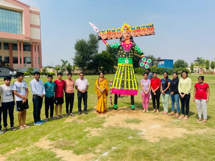 Students celebrated Dussehra festival by in RPS school