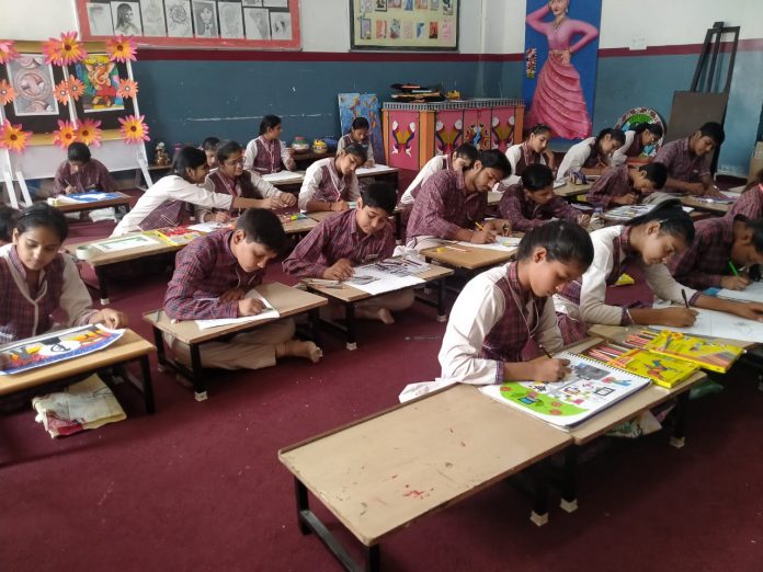 Panipat News/Painting competition organized in DAV Police Public School