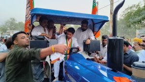 MP Kartik Sharma campaigned for Bhavya Bishnoi 