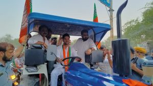 MP Kartik Sharma campaigned for Bhavya Bishnoi 