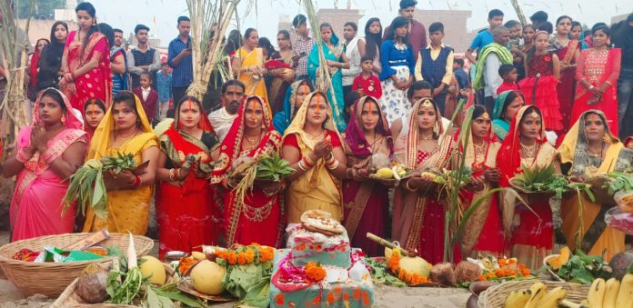 Panipat News/Seventh Chhath Puja Festival celebrated with great fanfare 