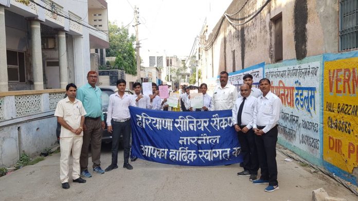 Awareness rally organized by DLS in Haryana Senior Secondary School Narnaul