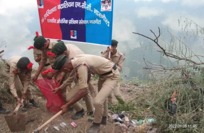 Cadets of NCC Battalion launched cleanliness drive