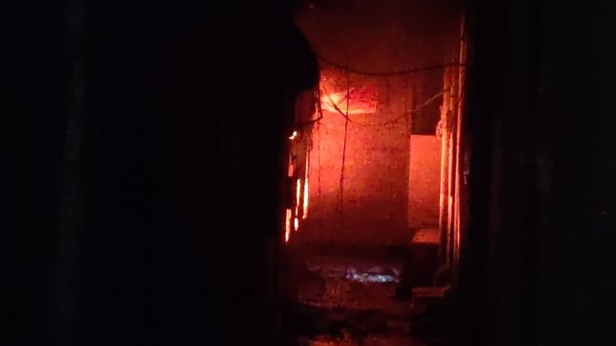 Panipat News/fire in waste godown in panipat