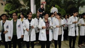 MBBS Students protested