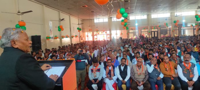 MP Ratanlal Kataria while addressing the BJP workers said