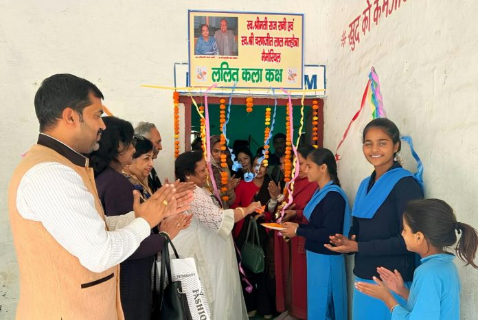 Panipat News/Fine arts room inaugurated with renovation in Badoli school