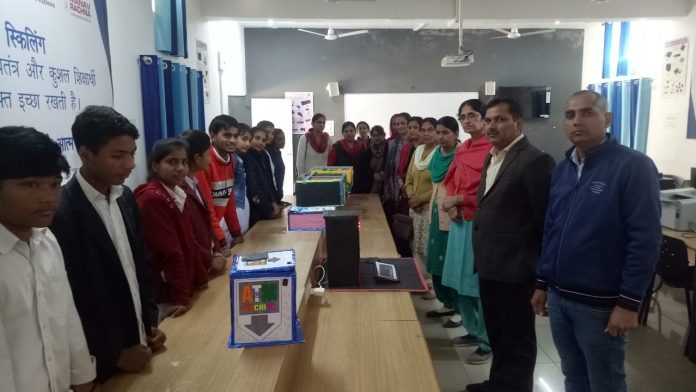 Model making competition held at Government Senior Secondary School, Mahendragarh