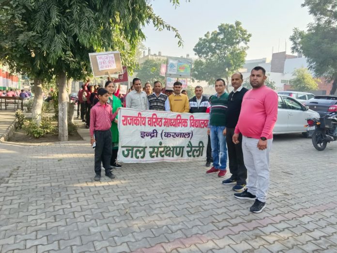 Aware about the importance of water during the rally