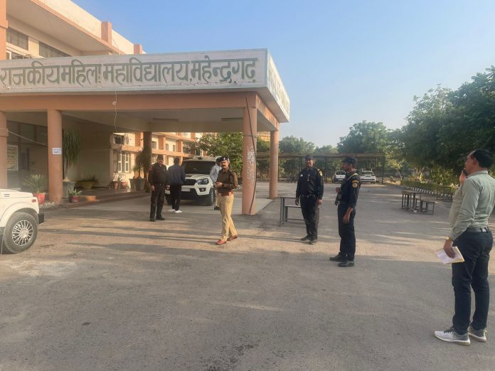 Regarding the HTET exam the SP visited the centers and took stock of the security