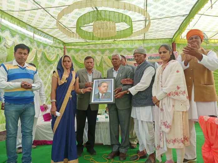 Program organized in village Bhagadana on the death anniversary of Babasaheb Dr. Bhimrao Ambedkar