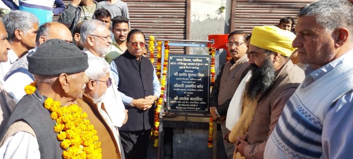 Panipat News/RCC drain will be built at a cost of Rs 60 lakh : Parmod Vij