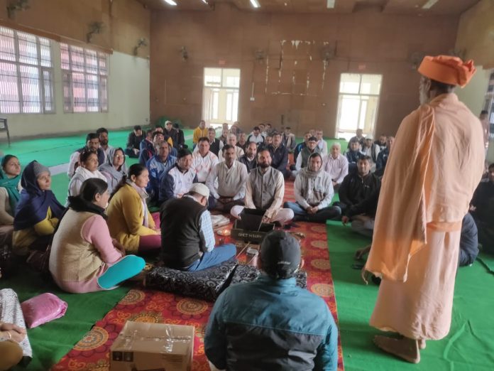 Inauguration of Yoga training camp at District Institute of Education and Training