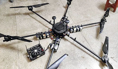 BSF Shot Down Hexacopter Drone