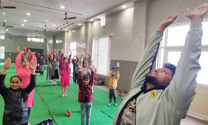 Panipat News/Surya Namaskar done at MD Public School Panipat