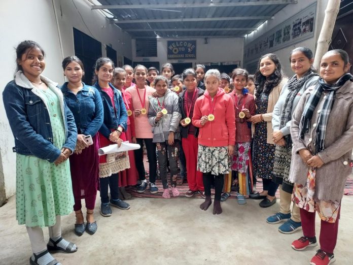 Panipat News/Poster making competition organized on National Girl Child Day at Sambhavna School