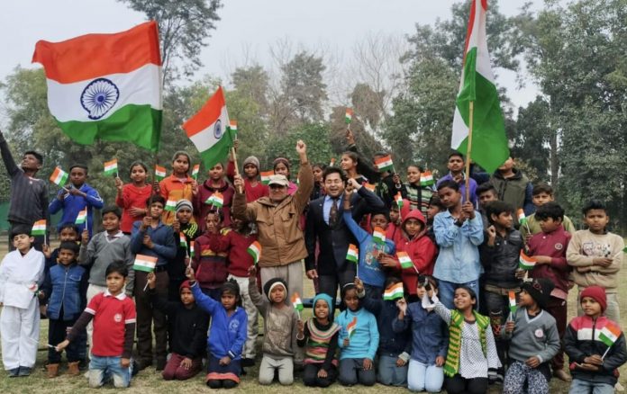 Panipat News/Republic Day celebrated with pomp in MJR Free School