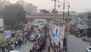 Bar Jodo Yatra in Karnal and Kurukshetra, Aarti performed at Kurukshetra Brahmasarovar