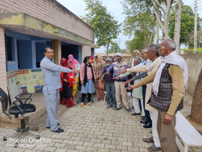 People of village Bucholi were made aware of leprosy on the death anniversary of Mahatma Gandhi