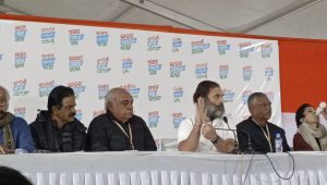 Rahul Gandhi interacted with the press during Bharat Jodo Yatra