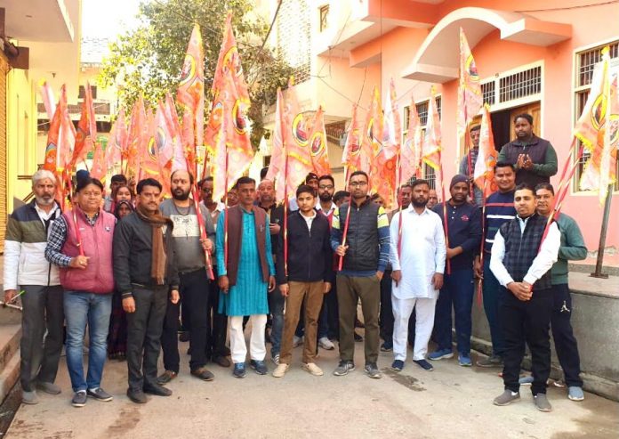 Flag journey reached Baba Jairamdas Dham