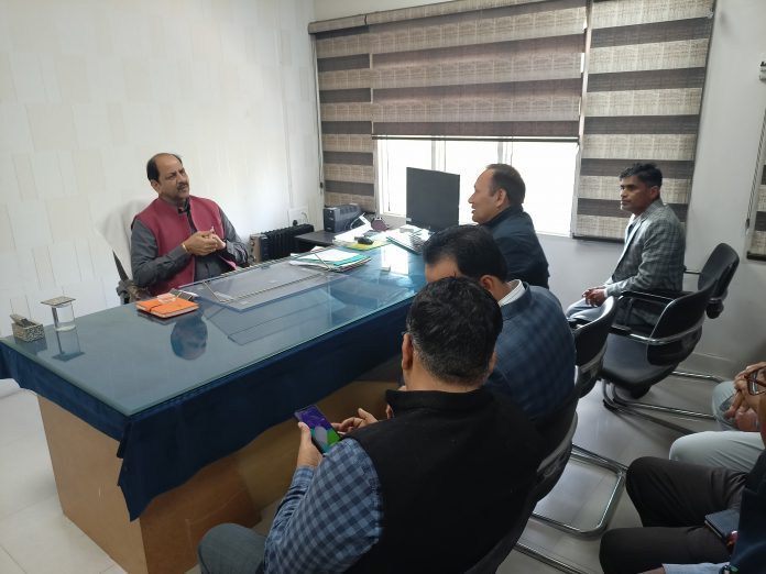 DC Dr. Jaykrishna Abhir organized a review meeting regarding development works