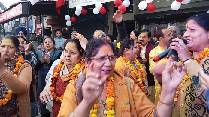 Shiva's palanquin being taken out at the end of Mahashivaratri